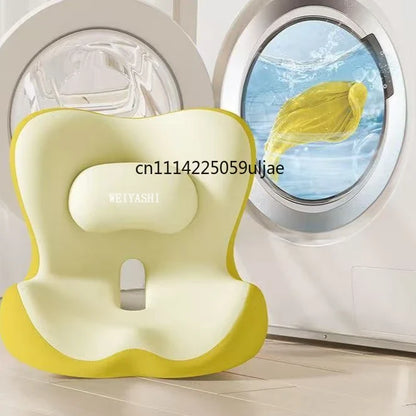 Ergonomic Waist Support Seat Cushion Breathable Back Integrated Lumbar Office Long Sitting