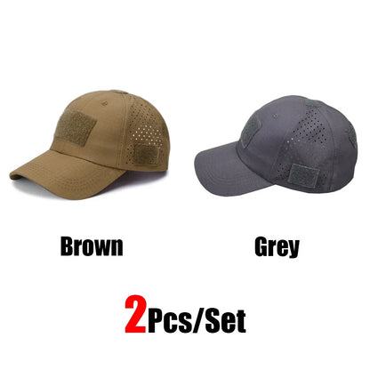 Tactical Baseball Cap with Velcro Patch – Breathable Adjustable Hat