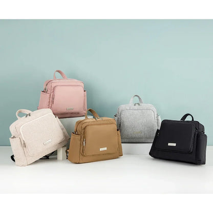 Diaper Bag Backpack – Large Waterproof Quilted Mom Bag