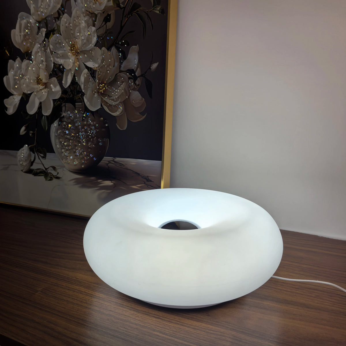 Donut Table Lamp – Touch Dimmable RGB Ambient Light USB