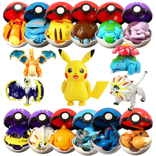 Pokemon Ball Action Figure with Pikachu – Collectible Set