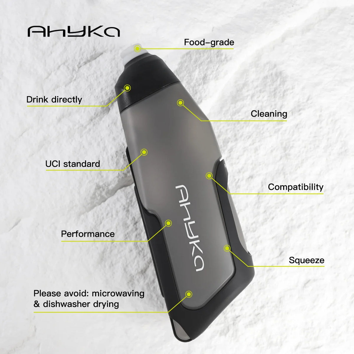 AhyKa Aerodynamic Road Bike Water Bottle Set