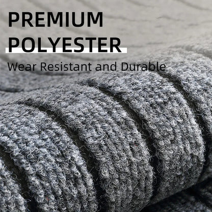 Modern Minimalist Striped Floor Mat – Washable & Stain-Resistant
