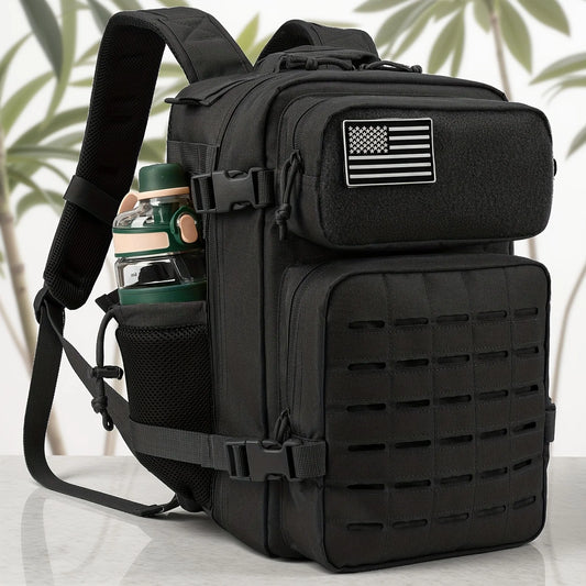 25L MOLLE Tactical Hiking Backpack with Dual Bottle Holders