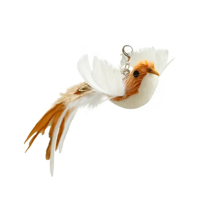 Funny Bird Feather Cat Wand Bell Accessories Interactive Toys Cats Kitten Hunting Teaser Exercise