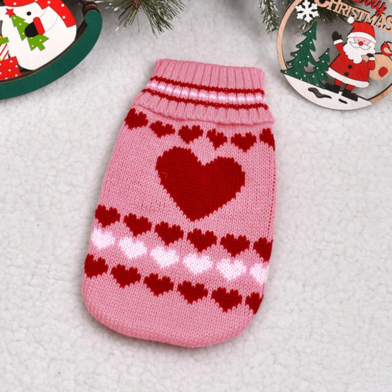 Cute Warm Cat Sweater Pullover for Winter Pet Clothing