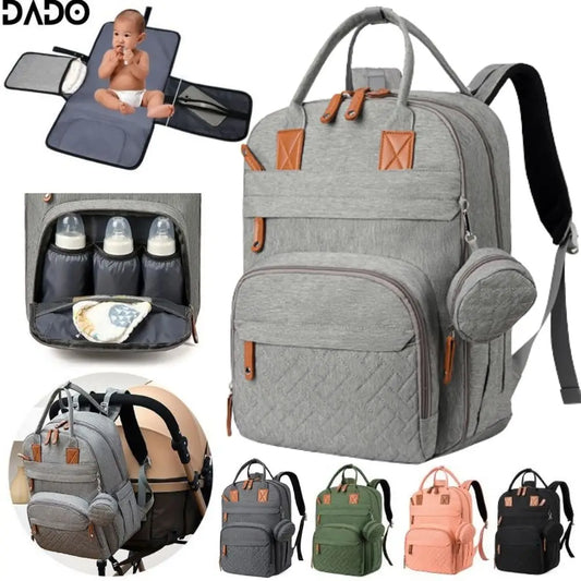 Diaper Bag Backpack with Changing Pad & USB Charging Port