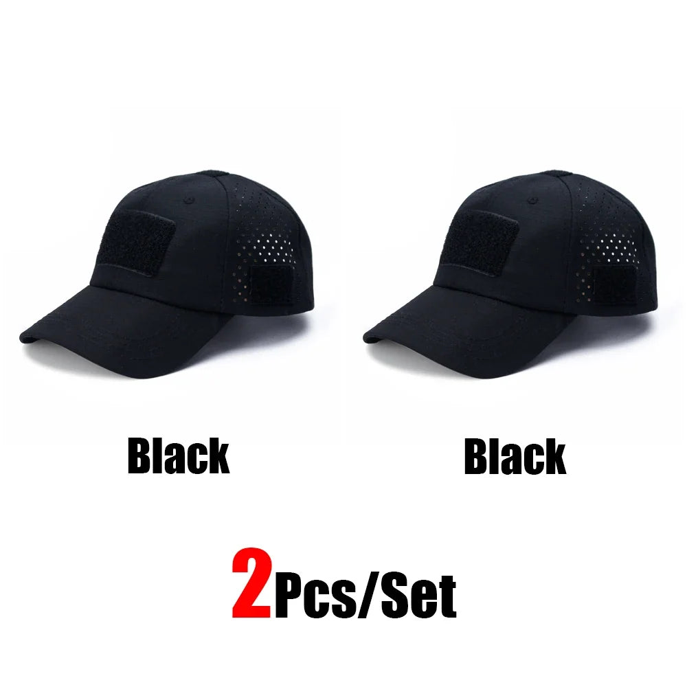 Tactical Baseball Cap with Velcro Patch – Breathable Adjustable Hat