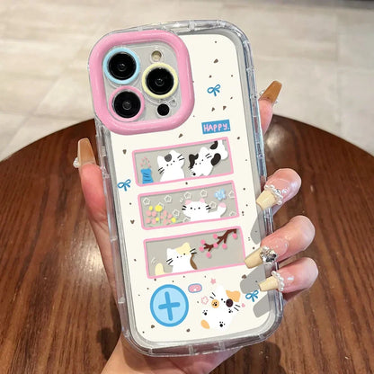 Cute Cat Phone Case for iPhone 17 Pro Max 16 15 14 13 12 11 8 7 Plus SE Air