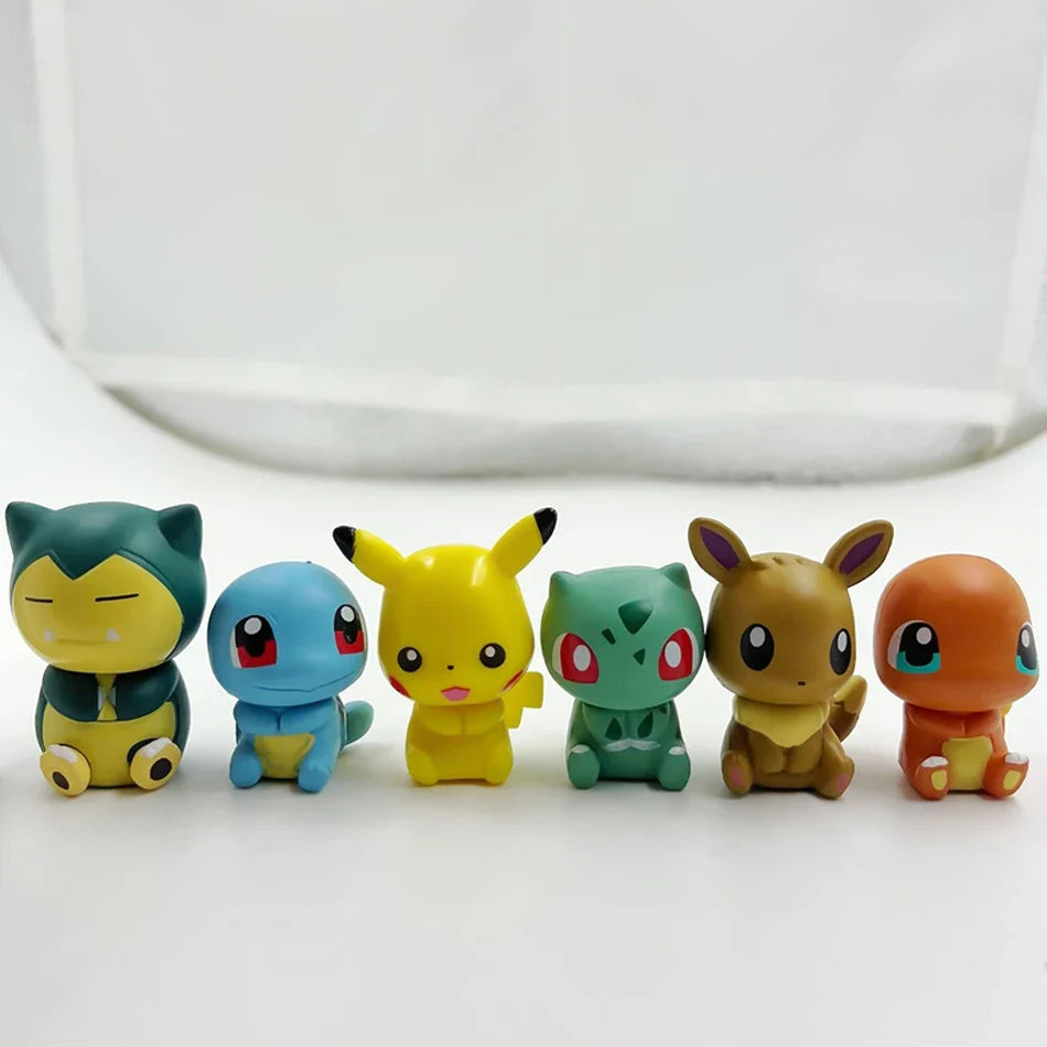 Pokémon Mini Figure Set - 6 Piece Collectible Toys