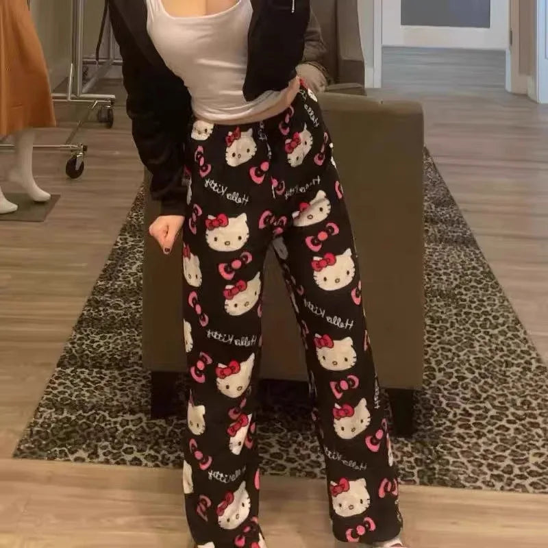 Hello Kitty Flannel Pajama Pants for Women