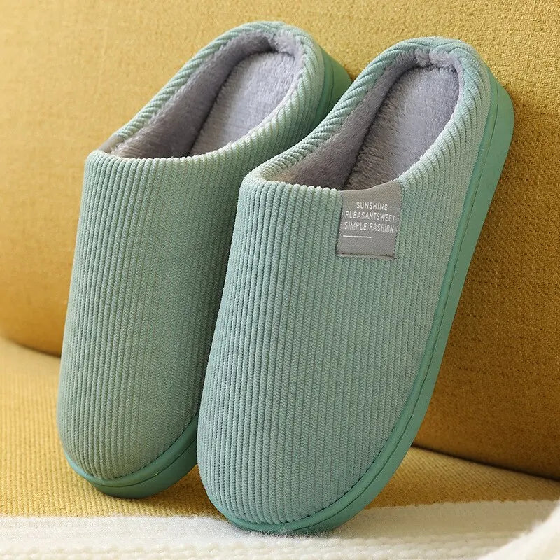 Plush Indoor Slippers – Thick Soft Bottom Anti-Slip Winter House Shoes