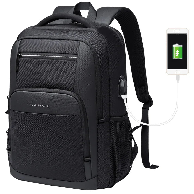 Laptop Backpack with USB Charging Port – Men's Business Travel Bag