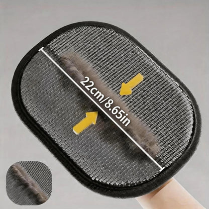 2-Piece Pet Hair Removal Gloves Double-Sided Cat Brushes