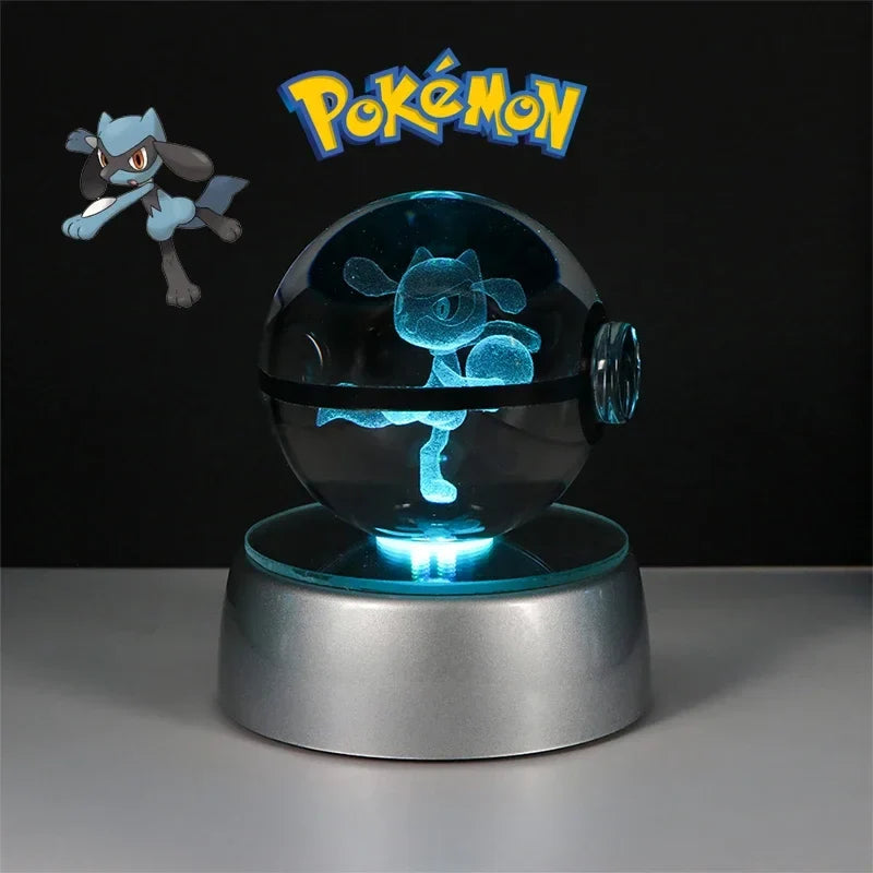 Pokémon 3D Crystal Ball with LED Light Base