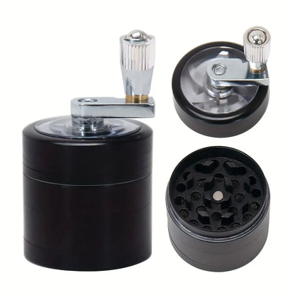 Manual Spice Grinder with Hand Crank – Stainless Steel