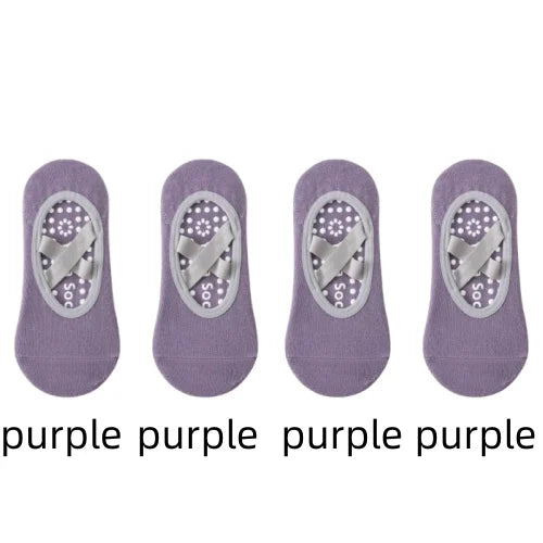 Non-Slip Yoga Socks for Women – Backless Grip Socks for Pilates & Ballet