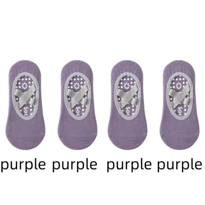 Non-Slip Yoga Socks for Women – Backless Grip Socks for Pilates & Ballet