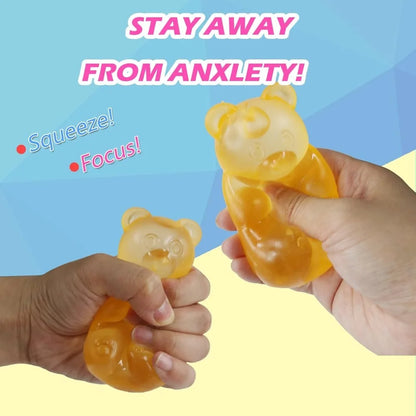 Cute Mini Bear Maltose Squishy Toy, Slow-Rebound Stress Relief Fidget