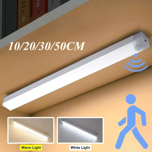 Motion Sensor LED Light Bar – USB Rechargeable, 4 Sizes