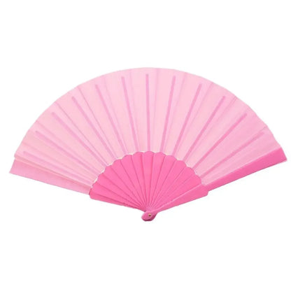 Folding Hand Fan Chinese Silk Fabric Fan for Weddings & Dance