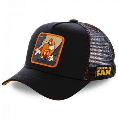 Unisex Anime Cartoon Cotton Trucker Snapback Cap