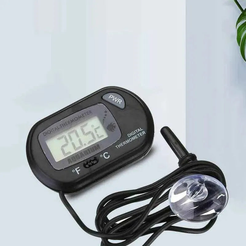 Thermometer Fish Tank Aquarium Electronic Digital Reptile Turtle Diving Pet Box Suction Cup