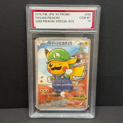 Luigi Pikachu Special Box Base Set Game Grey Hat Van Gogh Proxy Card Toy
