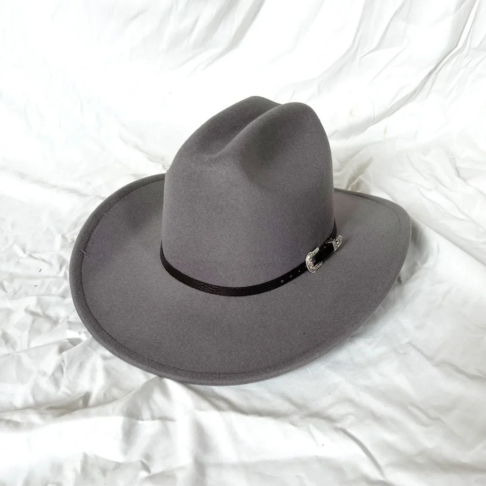 Cowboy Hat – Unisex Vintage Western Wide Brim Hat