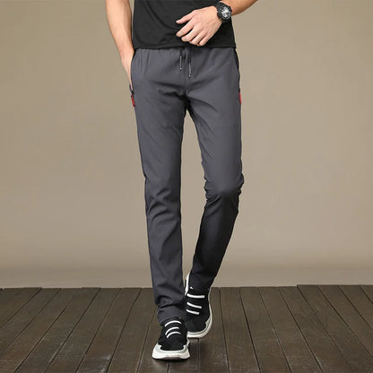 Men’s Loose Open-Crotch Sports Pants with Invisible Zipper, Plus Size