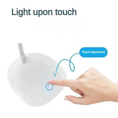 LED Desk Lamp Gooseneck Touch Dimming – USB Rechargeable