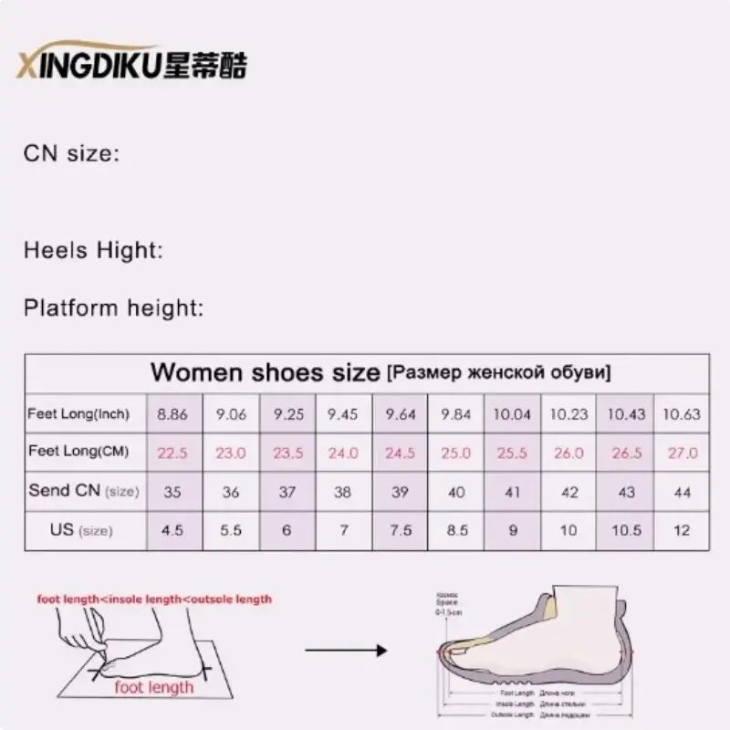 Platform Women S Personality Casual Sneakers Autumn Round Toe Strappy Heels