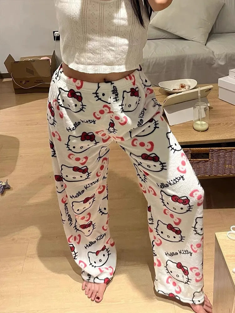 Hello Kitty Flannel Pajama Pants for Women