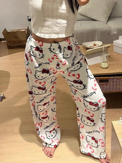 Hello Kitty Flannel Pajama Pants for Women