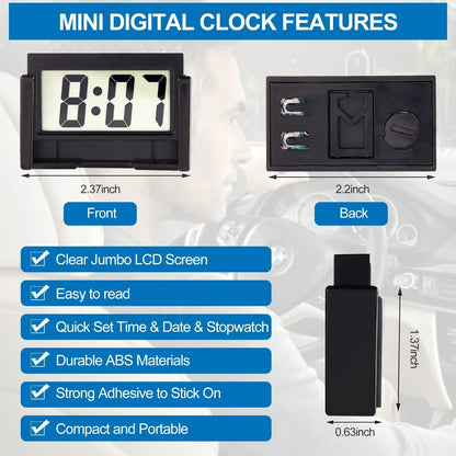 Mini LCD Digital Clock – Portable Date & Time Display