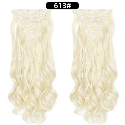 22 Inch Curly Wavy Clip In Hair Extensions 7PCS