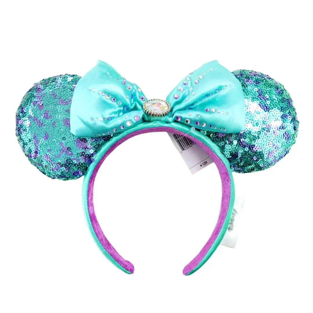 Disney Mickey Minnie Ears Headband – Sequin Bow Costume Cosplay