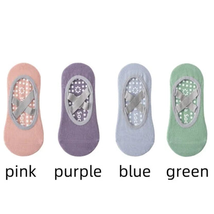 Non-Slip Yoga Socks for Women – Backless Grip Socks for Pilates & Ballet