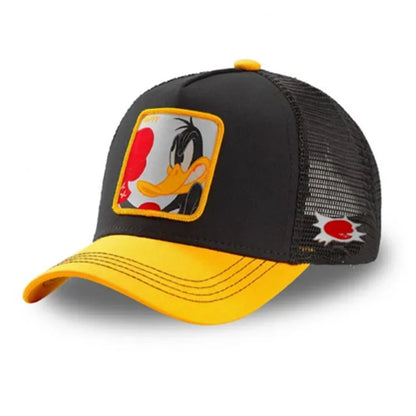 Unisex Anime Cartoon Cotton Trucker Snapback Cap