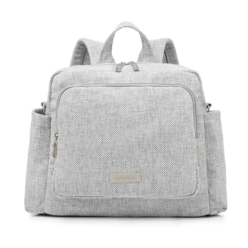 Diaper Bag Backpack – Large Waterproof Quilted Mom Bag