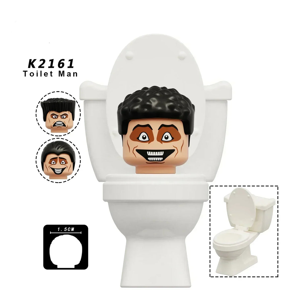 Skibidi Toilet Mini Building Block Figures – TV Man, Cameraman & More