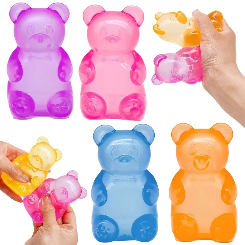 Cute Mini Bear Maltose Squishy Toy, Slow-Rebound Stress Relief Fidget