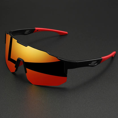 Oversized Sports Sunglasses – Wraparound Mirror Lens