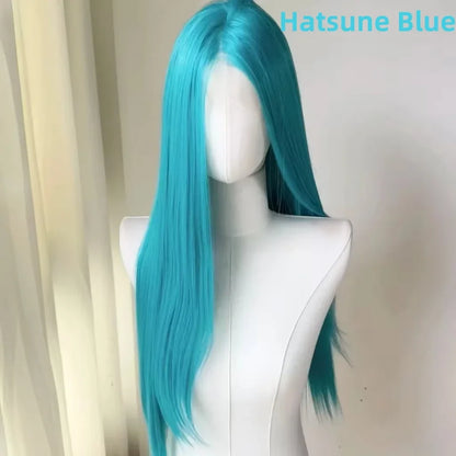 13x4 Lace Front Wig – 26 Inch Long Straight Synthetic Wig for Women
