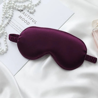 Double-Sided Silk Sleep Eye Mask, Breathable Light-Blocking Travel Blindfold