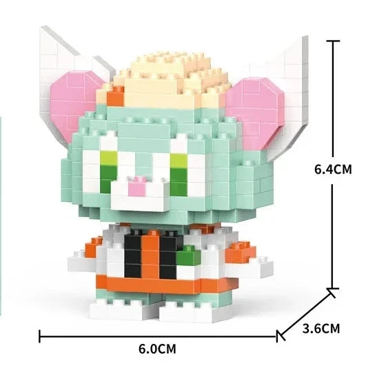 Disney Mini Building Blocks Figure – Mickey Minnie Princess Brick Toy