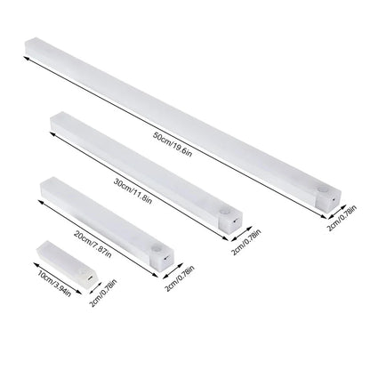 Motion Sensor LED Light Bar – USB-C Rechargeable, 3 Color Modes