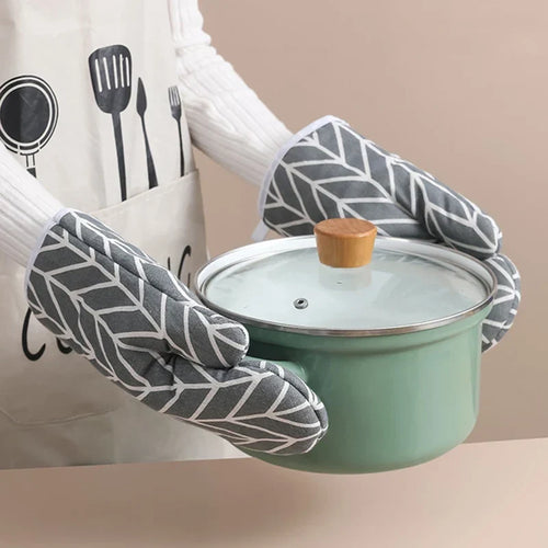 Oven Mitts Heat Resistant Kitchen Gloves – Set of 2