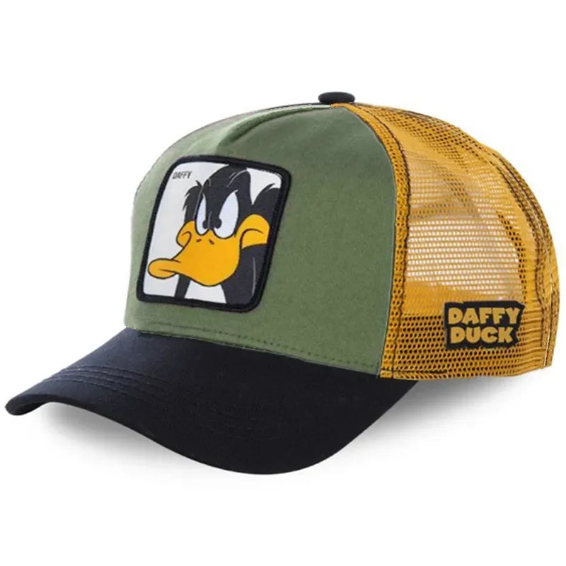 Unisex Anime Cartoon Cotton Trucker Snapback Cap