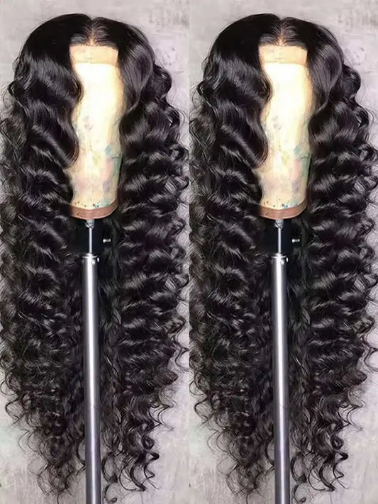 Loose Deep Wave Lace Front Human Hair Wig – 13x4 / 13x6 / Glueless, 16–42 Inch